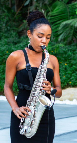 Saxofonista Garza Blanca Preserve